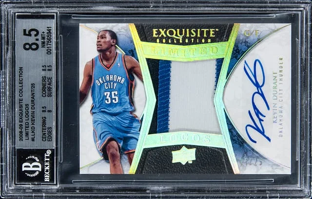 2008-09 Exquisite Collection Kevin Durant Limited Logos #LLKD card image
