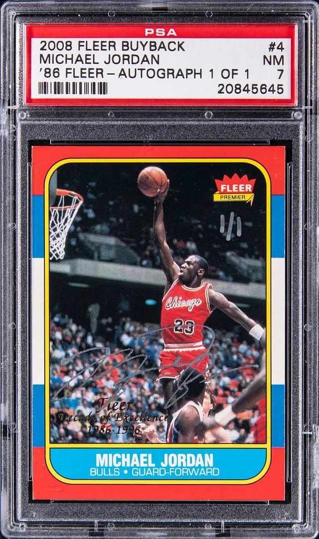 2008-09 Fleer Michael Jordan Buyback Autographs '96 Decade of Excellence #4 card image