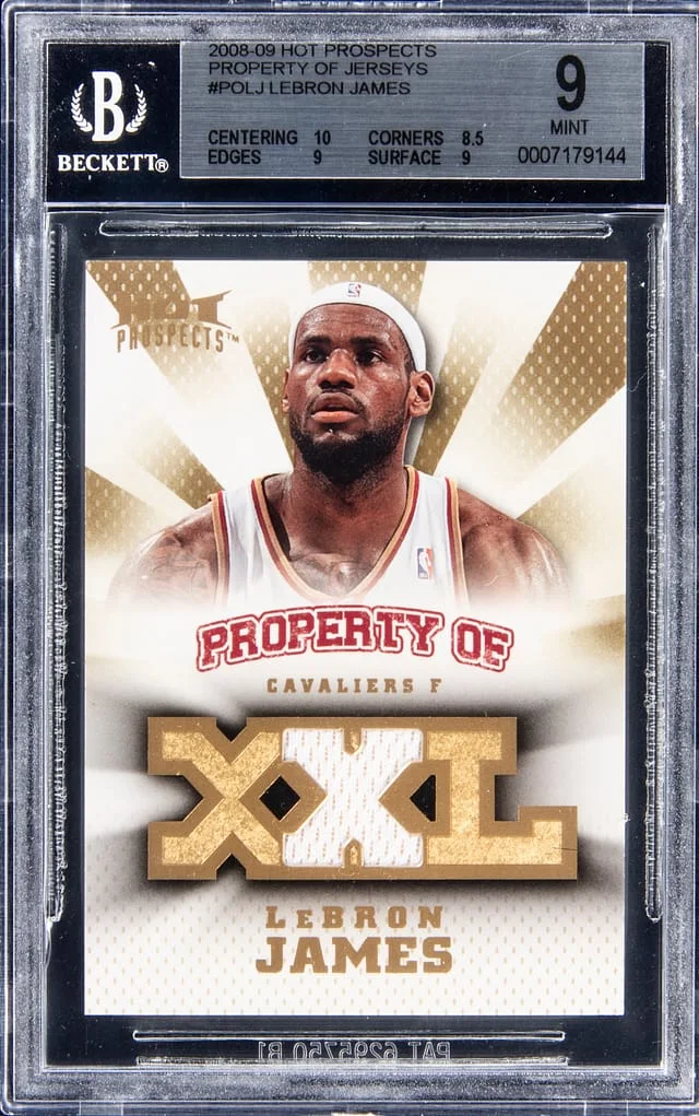 2008-09 Hot Prospects Property of Jerseys LeBron James #POLJ card image