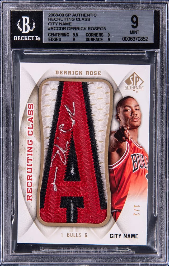 2008-09 SP Authentic Derrick Rose Recruiting Class City Name #RCC-DR card image