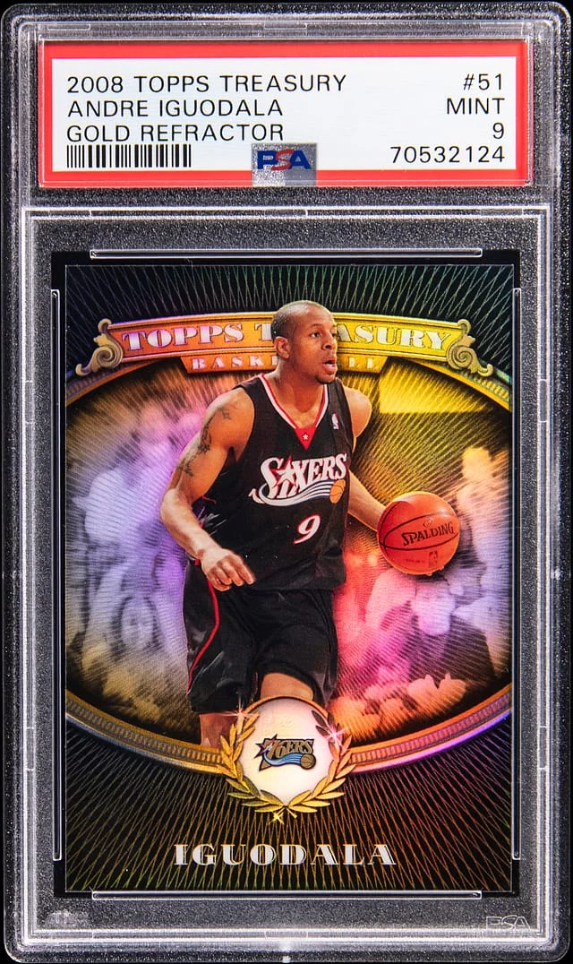 2008-09 Topps Andre Igoudala Treasury Gold Refractor #51 card image