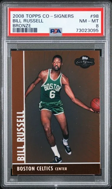 2008-09 Topps Bill Russell Co-Signers Bronze #98 card image