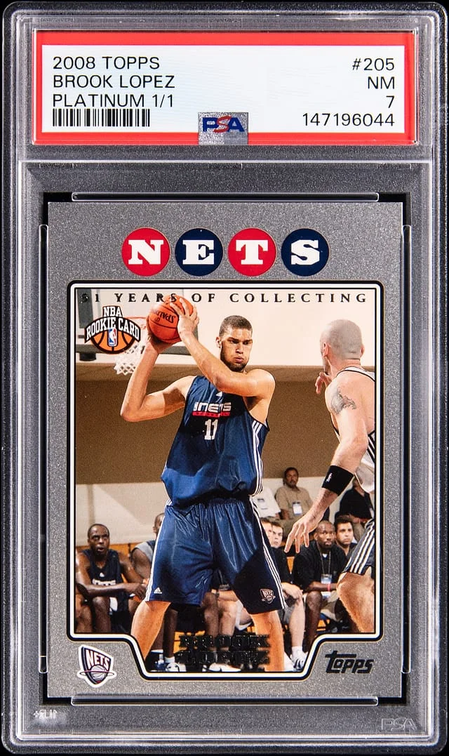 2008-09 Topps Brook Lopez Platinum #205 card image