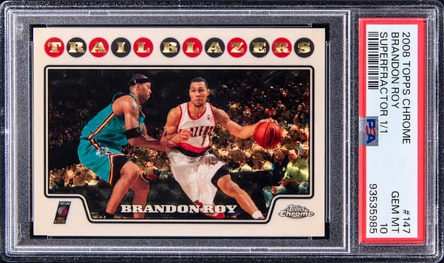 2008-09 Topps Chrome Brandon Roy SuperFractor #147 card image