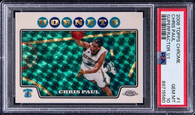 2008-09 Topps Chrome Chris Paul SuperFractor #1 card image