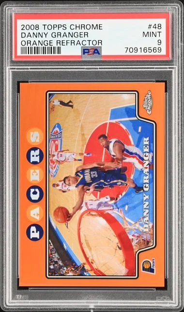 2008-09 Topps Chrome Danny Granger Orange Refractor #48 card image