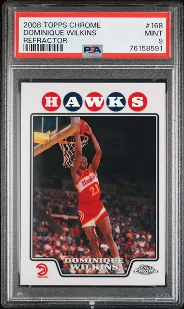 2008-09 Topps Chrome Dominique Wilkins Refractor #168 card image