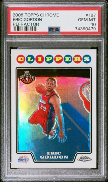 2008-09 Topps Chrome Eric Gordon Refractor #187 card image