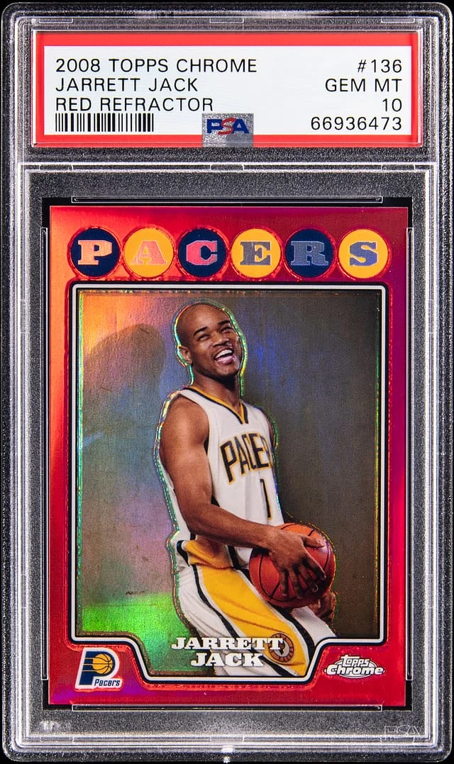 2008-09 Topps Chrome Jarrett Jack Red Refractor #136 card image