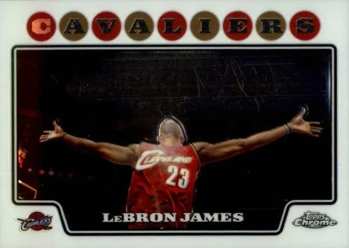 2008-09 Topps Chrome Lebron James #23 card image