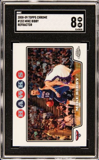 2008-09 Topps Chrome Mike Bibby Refractor #152 card image