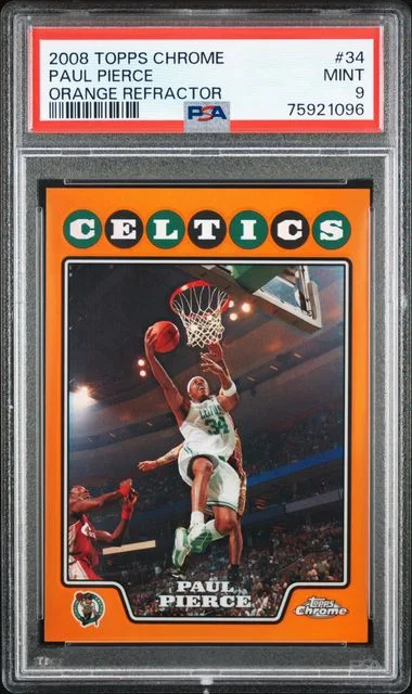 2008-09 Topps Chrome Paul Pierce Orange Refractor #34 card image