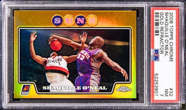 2008-09 Topps Chrome Shaquille O'Neal Gold Refractor #32 card image