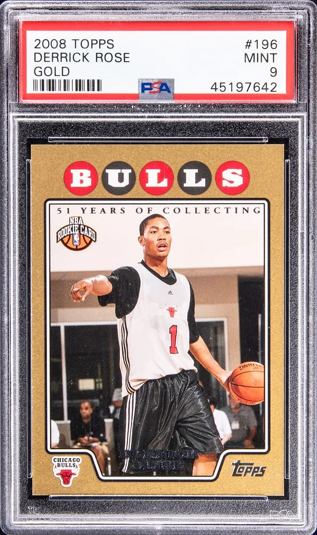 2008-09 Topps Derrick Rose Gold #196 card image