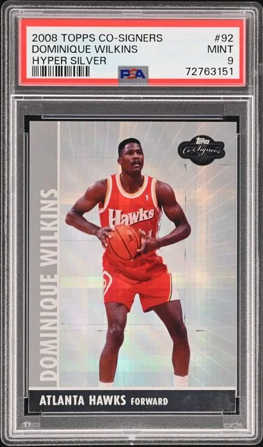 2008-09 Topps Dominique Wilkins Co-Signers Hyper Silver #92 card image