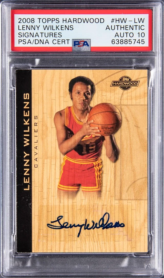 2008-09 Topps Hardwood Signatures #HS–LW Lenny Wilkens #no-number card image