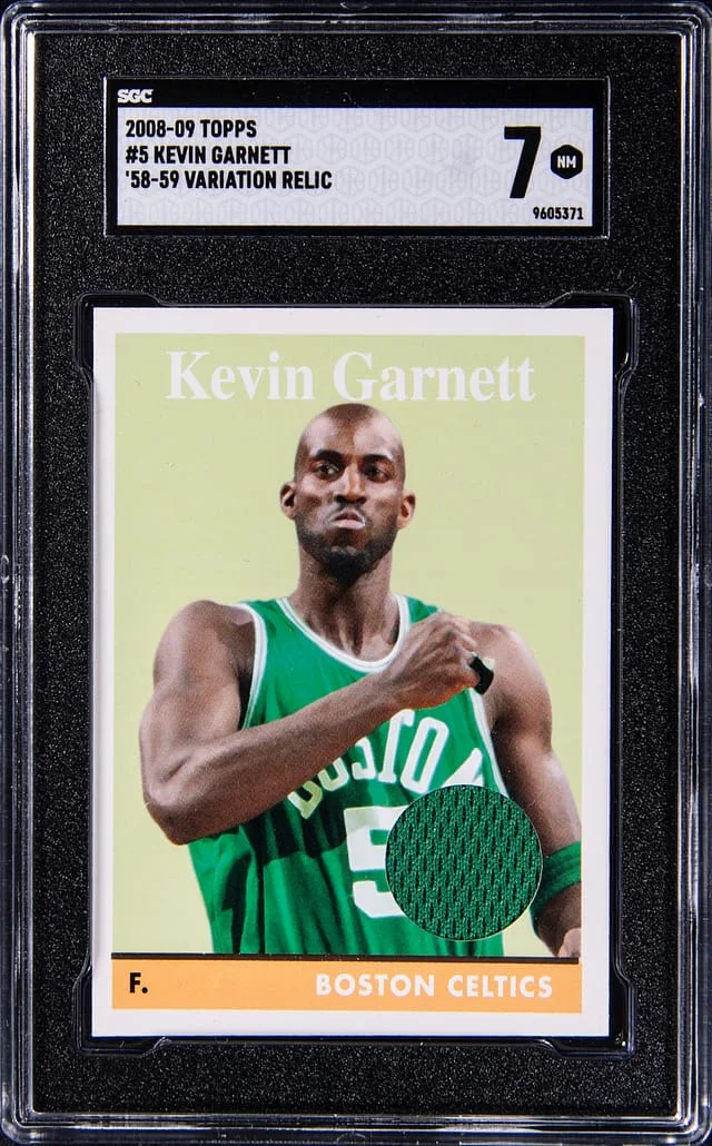 2008-09 Topps Kevin Garnett 58-59 Variation Relic #5 card image