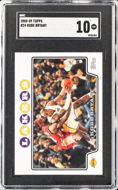 2008-09 Topps Kobe Bryant Black #24 card image