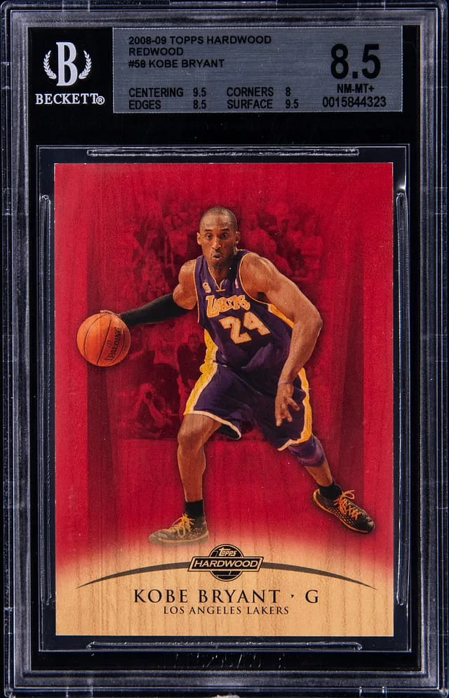 2008-09 Topps Kobe Bryant Hardwood Redwood #58 card image