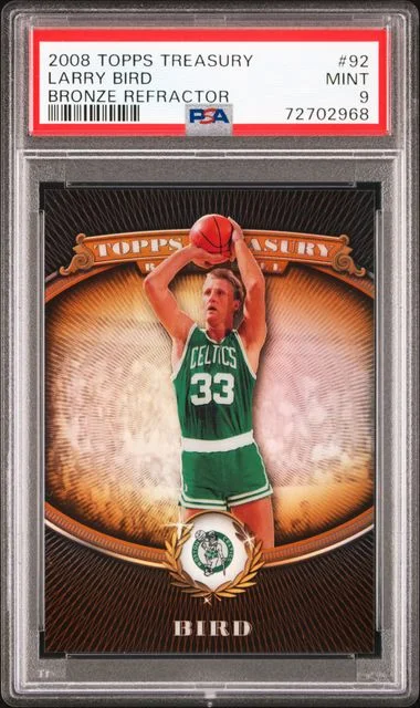 2008-09 Topps Larry Bird Treasury Bronze Refractor #92 card image