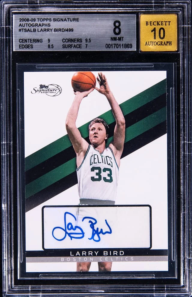 2008-09 Topps Larry Bird Signature Autographs #TSALB card image