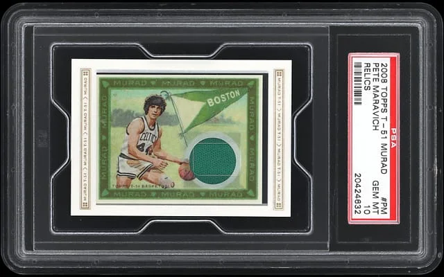 2008-09 Topps Pete Maravich T-51 Murad Relics #PM card image