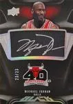 2008-09 UD Black Michael Jordan Commemorative Logo Autographs #C-MI card image