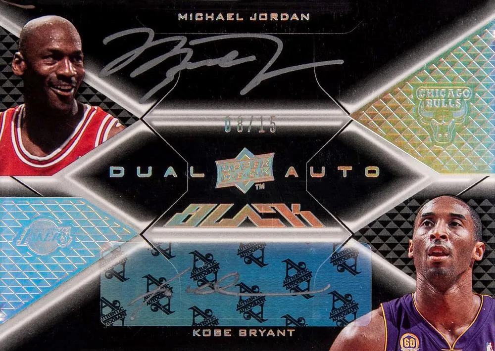 2008-09 UD Black Michael Jordan Dual Autographs #DA-JB card image