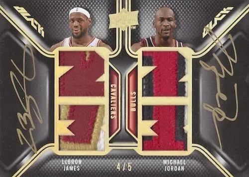 2008-09 UD Black Michael Jordan Dual Patch Autographs #DPA-JJ card image