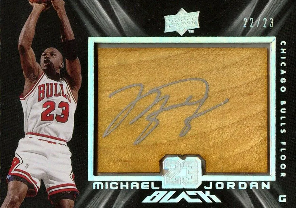 2008-09 UD Black Michael Jordan Signed Floor #MJ card image