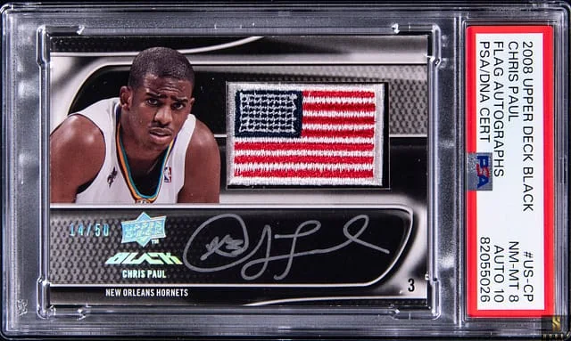 2008-09 Upper Deck Black Chris Paul Flag Autographs #US-CP card image