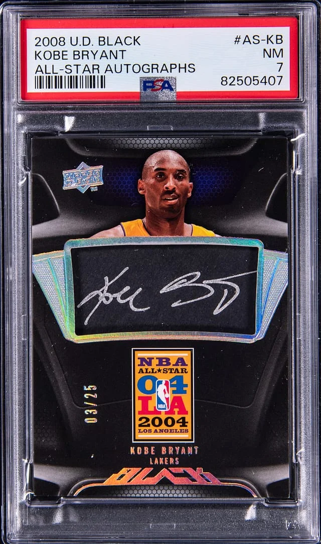 2008-09 Upper Deck Black Kobe Bryant All-Star Autographs #AS-KB card image