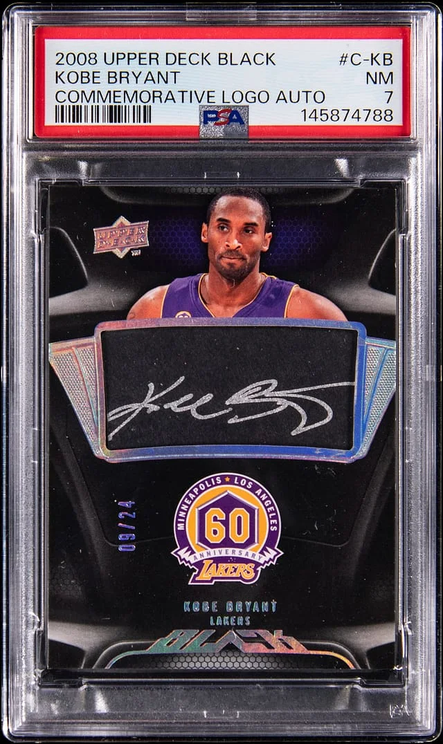 2008-09 Upper Deck Black Kobe Bryant Commemorative Logo Autograph #C-KB card image