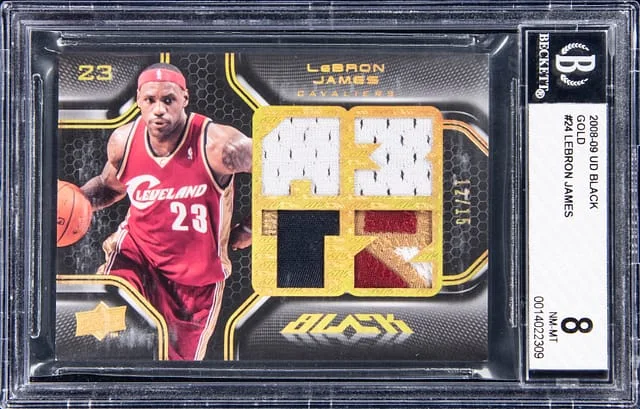 2008-09 Upper Deck Black LeBron James Gold #24 card image