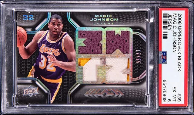 2008-09 Upper Deck Black Magic Johnson Jersey #39 card image