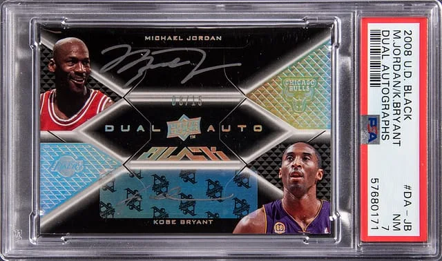 2008-09 Upper Deck Black Michael Jordan/Kobe Bryant Dual Autographs #DA-JB card image