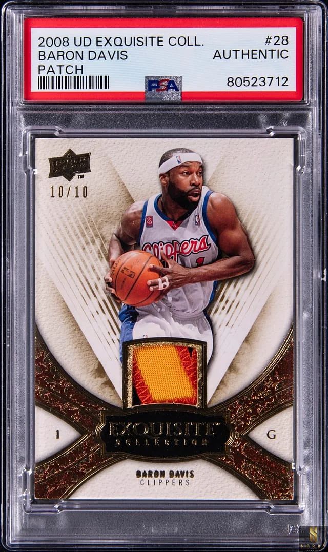 2008-09 Upper Deck Exquisite Collection Baron Davis Patch #28 card image