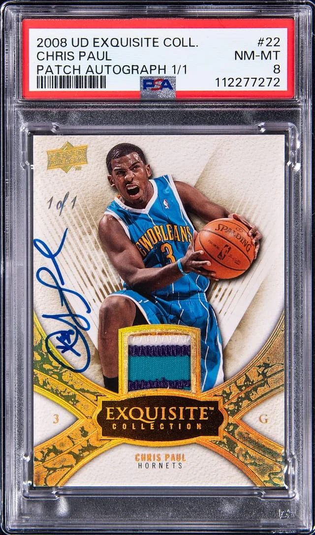 2008-09 Upper Deck Exquisite Collection Chris Paul Black #22 card image