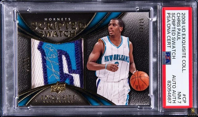 2008-09 Upper Deck Exquisite Collection Chris Paul Scripted Swatch #CP card image