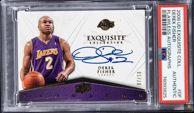 2008-09 Upper Deck Exquisite Collection Derek Fisher Flawless Autograph #FLAW-DF card image