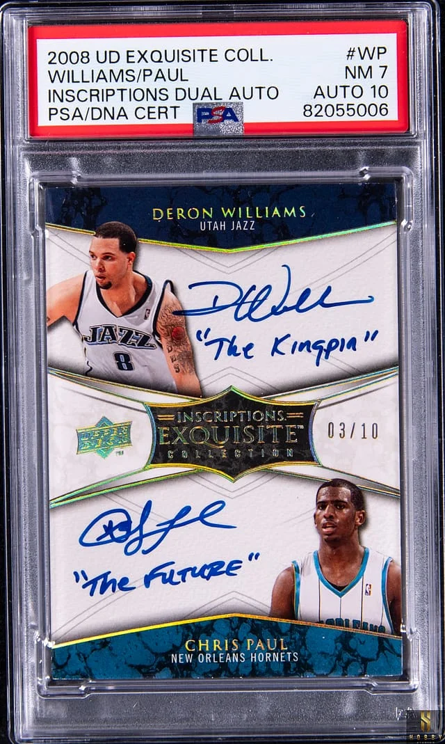 2008-09 Upper Deck Exquisite Collection Deron Williams/Chris Paul Inscriptions Dual Autograph #DIN-WP card image