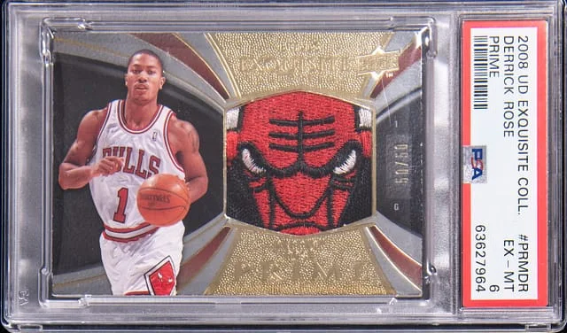 2008-09 Upper Deck Exquisite Collection Derrick Rose Prime #PRM-DR card image
