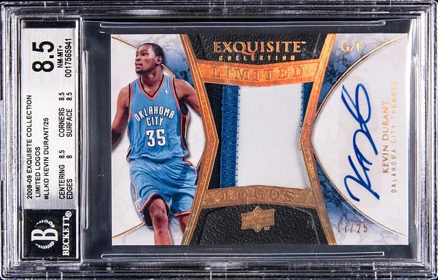 2008-09 Upper Deck Exquisite Collection Kevin Durant Limited Logos #LL-KD card image