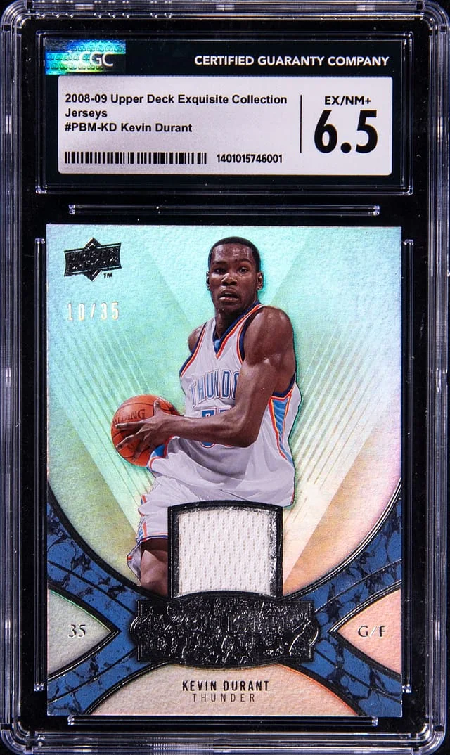 2008-09 Upper Deck Exquisite Collection Kevin Durant Jersey #PBM-KD card image