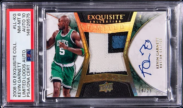 2008-09 Upper Deck Exquisite Collection Kevin Garnett Limited Logos Autograph #LL-KG card image