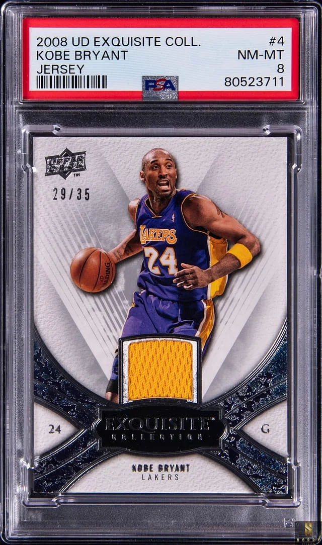 2008-09 Upper Deck Exquisite Collection Kobe Bryant Black #4 card image