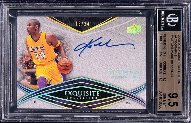 2008-09 Upper Deck Exquisite Collection Kobe Bryant Autograph #AUTO-KB card image