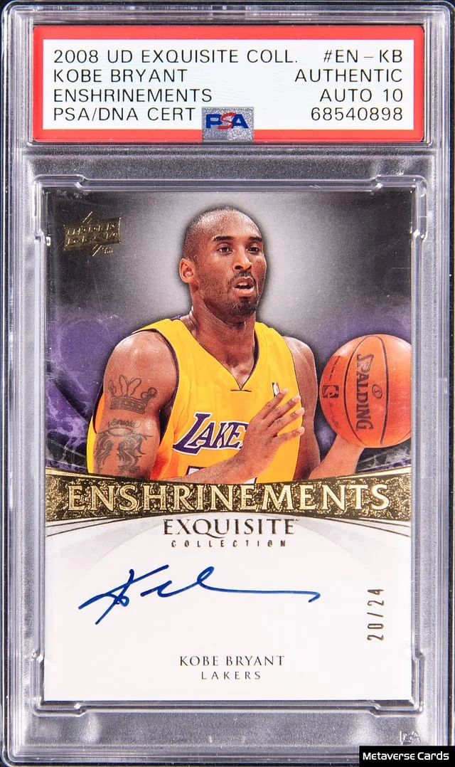 2008-09 Upper Deck Exquisite Collection Kobe Bryant Enshrinements #EN-KB card image