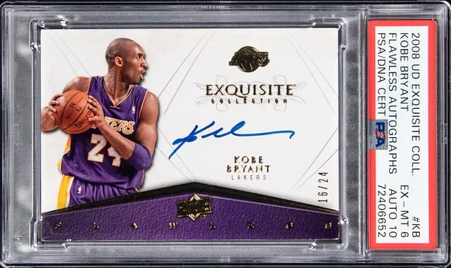 2008-09 Upper Deck Exquisite Collection Kobe Bryant Flawless Autographs #FLAW-KB card image