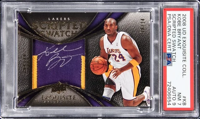 2008-09 Upper Deck Exquisite Collection Kobe Bryant Scripted Swatch #KB card image